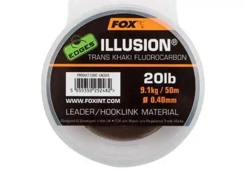FOX Edges Illusion Fluorocarbon Leader X 50m 3 FOX Edges Illusion Fluorocarbon Leader X 50m