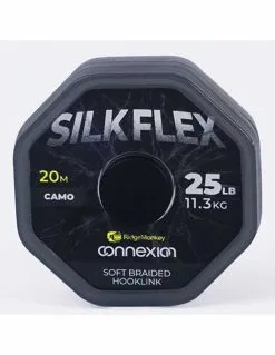 Ridge Monkey Connexion Silkflex Softbraid Hooklink 25 Lbs 20 Meter